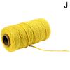 1 Roll Sewing Threads Cotton Rope 100Mx2mm Colored String Braided Woven Crafts Macrame Cord