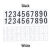 Дверь автомобиля или дома Адрес улицы Номер почтового ящика Цифры Цифры Машины Номер Ворота Виниловая наклейка Светоотражающие наклейки Белый Черный