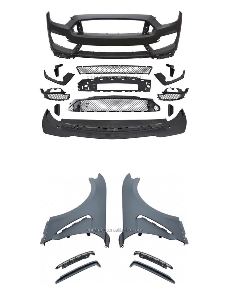Полипропиленовая накладка на передний бампер для Mustang GT350 (2015-2017)