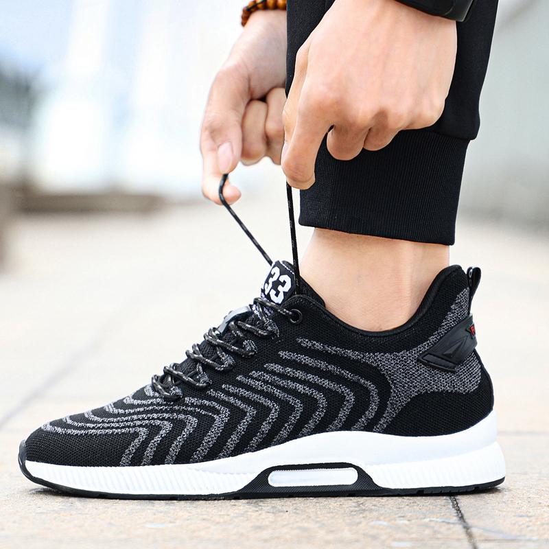 Golden Sapling 2025 Spring Invisible Heighten Men's Shoes Breathable and Comfy Air Mesh Leisure Sneakers Man Footwear