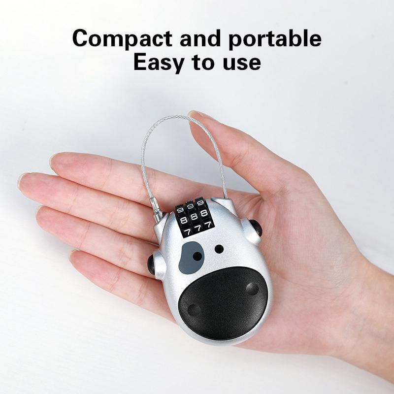 Велосипедный стальной трос Кодовый замок Чемодан Автомобильный сани Телескопический тросовый замок Велосипедный шлем Высокоточный кодовый замок с паролем