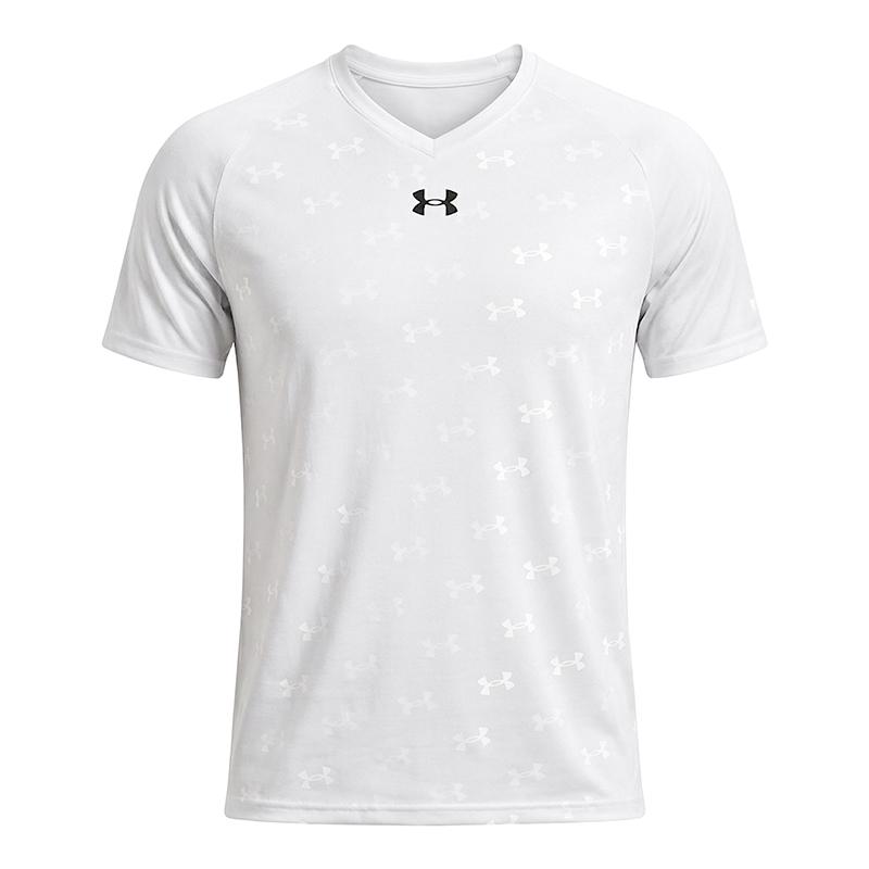 Under Armour Футболка унисекс с логотипом, дышащая, для тренировок и матчей, белая 21500531-100
