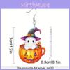 Halloween Themed Ghost Pumpkin Pot Pattern Women Acrylic Earrings For Summer