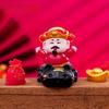 Festive Resin God Of Wealth Miniature Cute Diy Blind Box Decoration