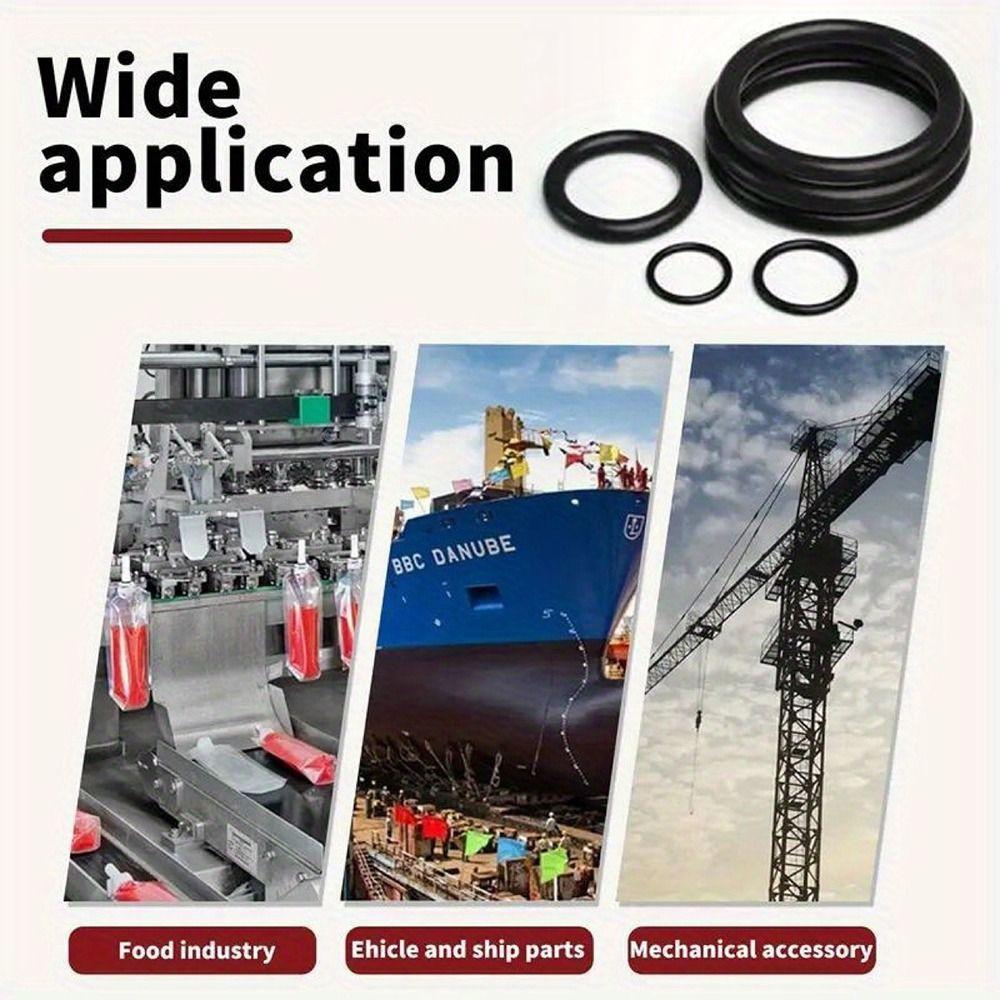 225 шт. Эластичные резиновые кольца из нитрила Эластичная лента для герметизации под высоким давлением Ремонт воды