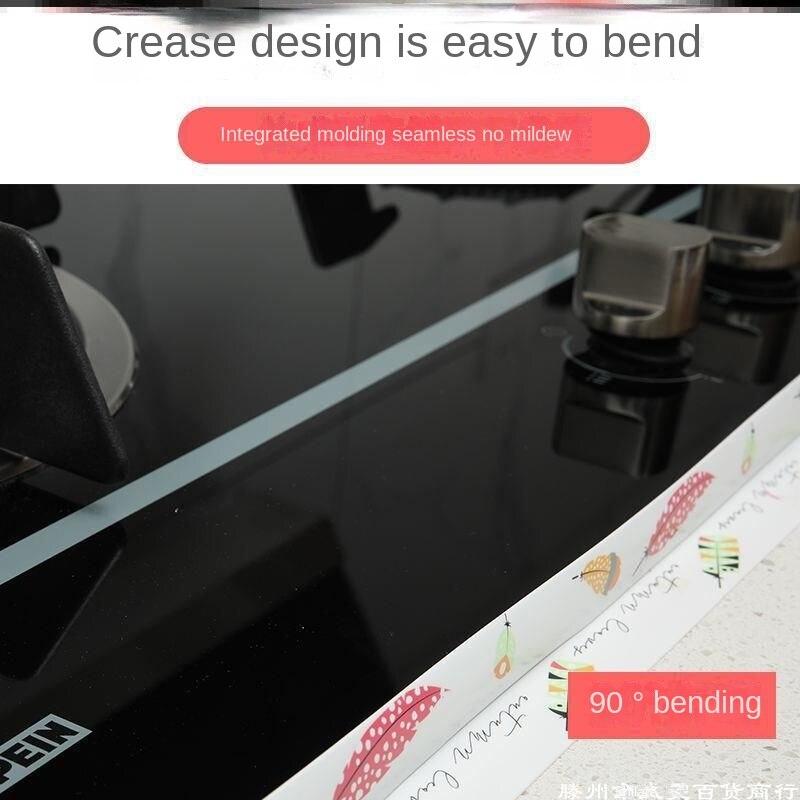 Водонепроницаемая наклейка на стену из ПВХ для кухни, водонепроницаемая наклейка для туалета, швея, бесшовная наклейка для раковины в ванной, против плесени