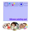 Washable Silicone Craft Graffiti Painting Mat Children's DIY Silicone Painting Scrubbable Pigment Palette Painting Pad Student Gifts