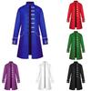 Renaissance Medieval Men Steampunk Jacket Gothic Retro Uniform Coat Windbreaker