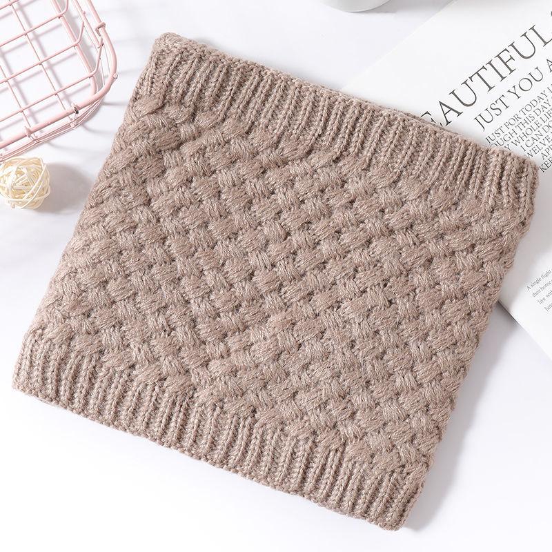 Универсальный флисовый утолщенный шарф-снуд для мужчин и женщин, зимний теплый вязаный шарф-капюшон