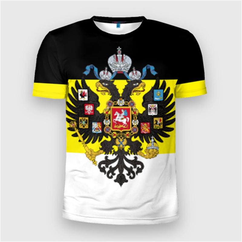 Модная футболка с нашивкой флага России для мужской одежды, футболка с коротким рукавом, 3D-принт, крутой узор, уличный тренд, мужская футболка, топ