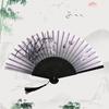 Винтажный складной веер в китайском стиле, бамбуковый ручной веер, классический классический деревянный хвостовик