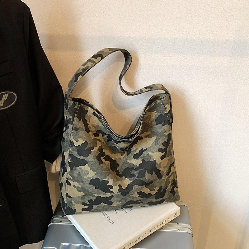 Повседневная сумка большой вместимости с леопардовым принтом, женская, новая 2025 года, универсальная сумка-шоппер через плечо для поездок на работу, сумка-мешок, сумка-ведро