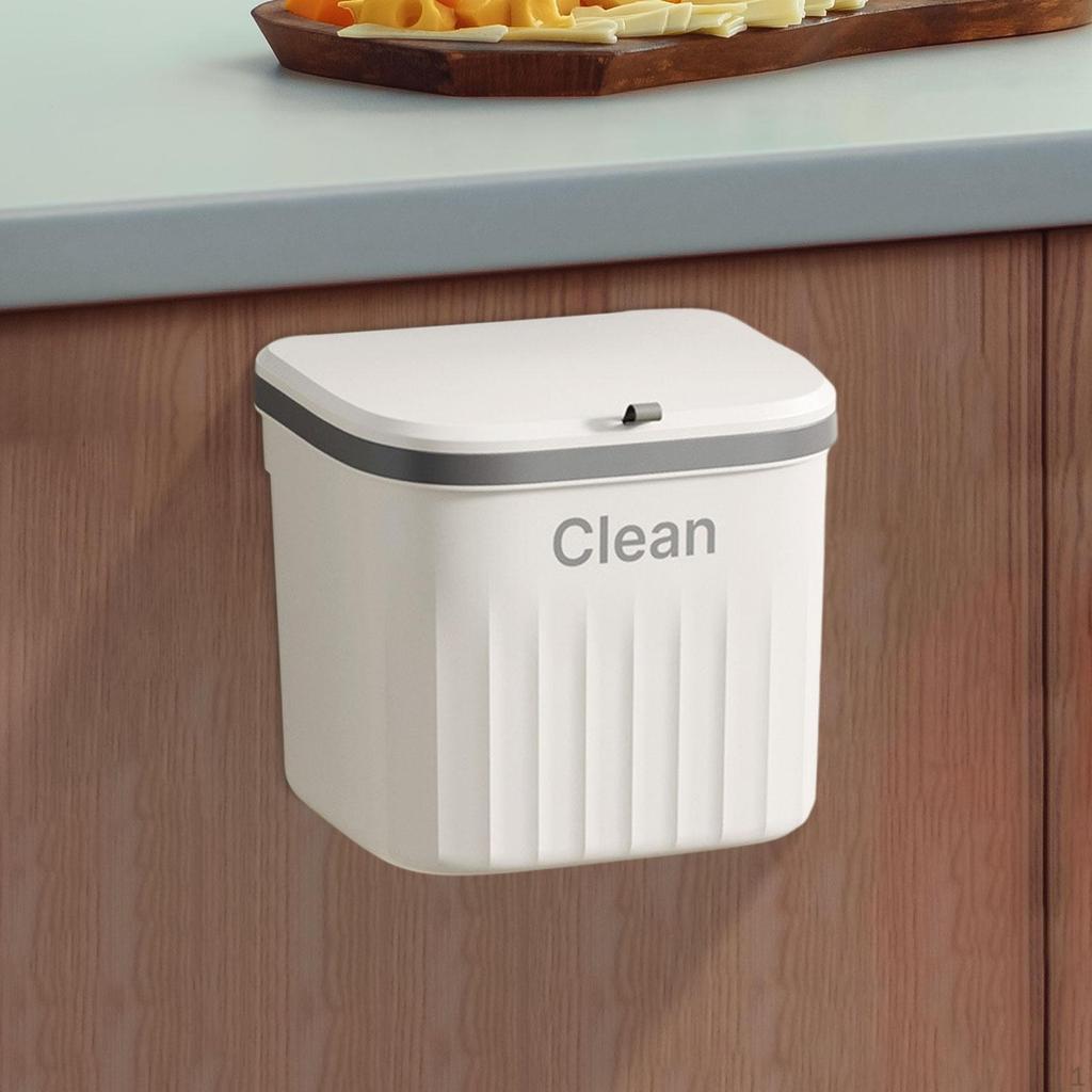 Compact Kitchen Compost Bin with Lid - Space-Saving Indoor Waste Solution