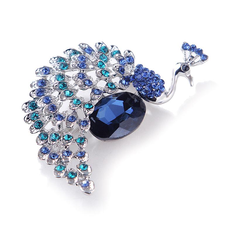 Peacock Brooches Pins Jewelry Banquet Christmas Gifts Accessories