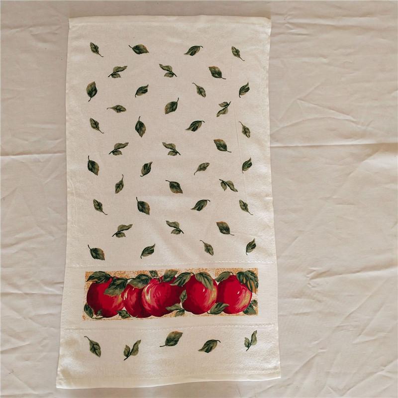 1 шт. Рождественская серия Печатное хлопковое кухонное полотенце Кухонное полотенце Инструмент для уборки Декор для рождественской вечеринки Подарок