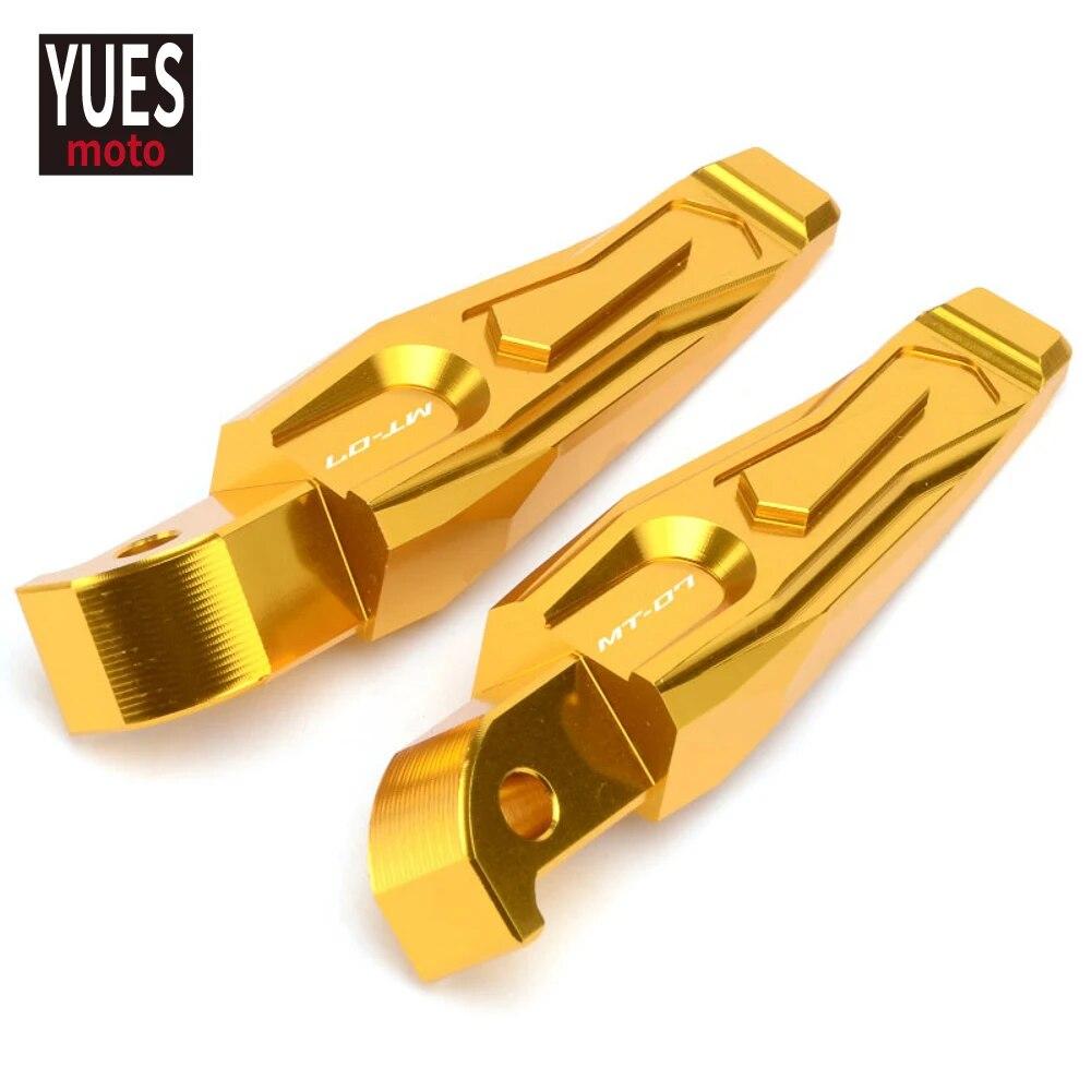 Мотоциклетные аксессуары CNC задние пассажирские подножки подножки для Yamaha MT07 2015-2017 2018 2022 MT 07