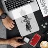Plastic Hollow Out Drawing Painting Stencils Templates, for Painting on Scrapbook Fabric Tiles Floor Furniture Wood, Raven, 29.7x21cm