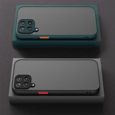 Матовый жесткий чехол для телефона Samsung Galaxy M12 M22 M32 M52 A12 A22 4G 5G SM-A125F A125M A125M Броня ТПУ Жесткий ПК Защитная крышка для объектива камеры