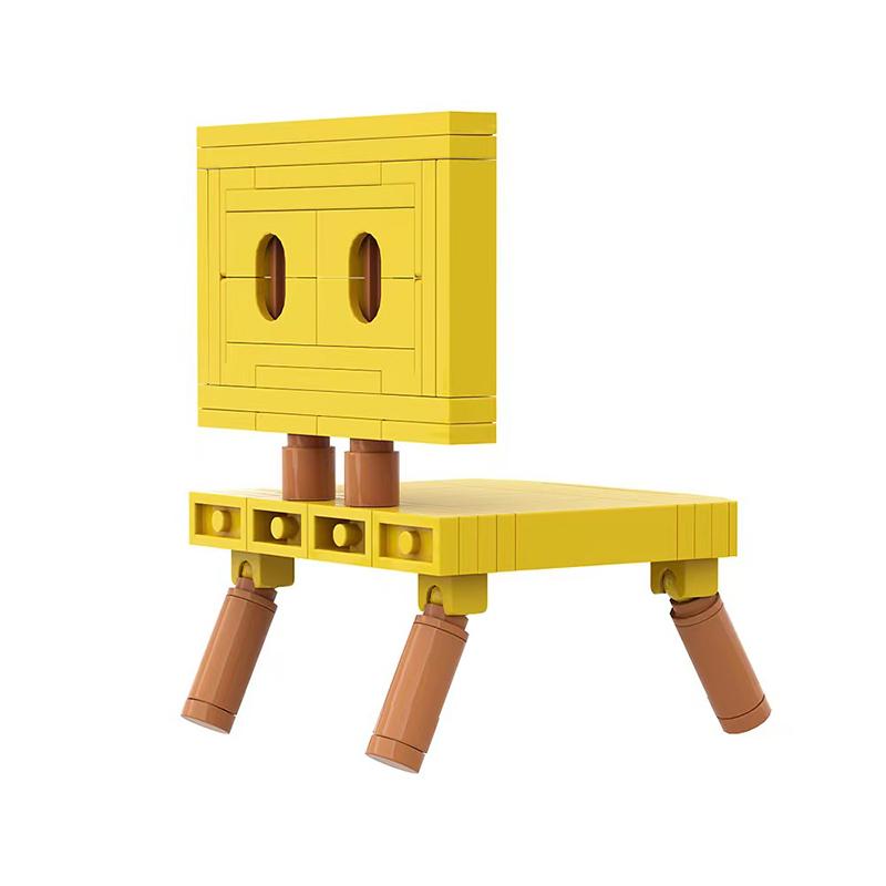 MOC японский аниме фильм Suzumeds Sōta Munakata стул строительные блоки кот кирпичи фигурки модель для детей