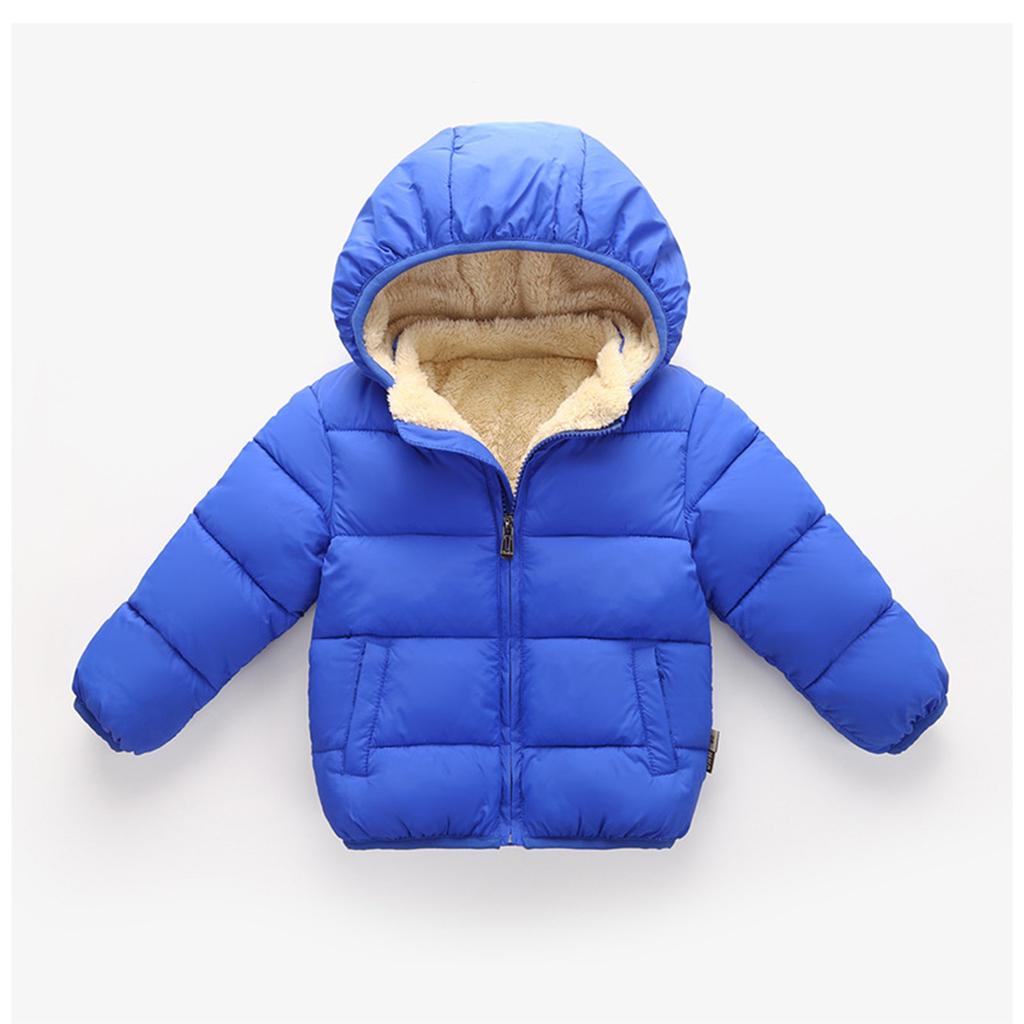 Down Thickened Baby Hooded Jacket And Medium Children's Down Jacket