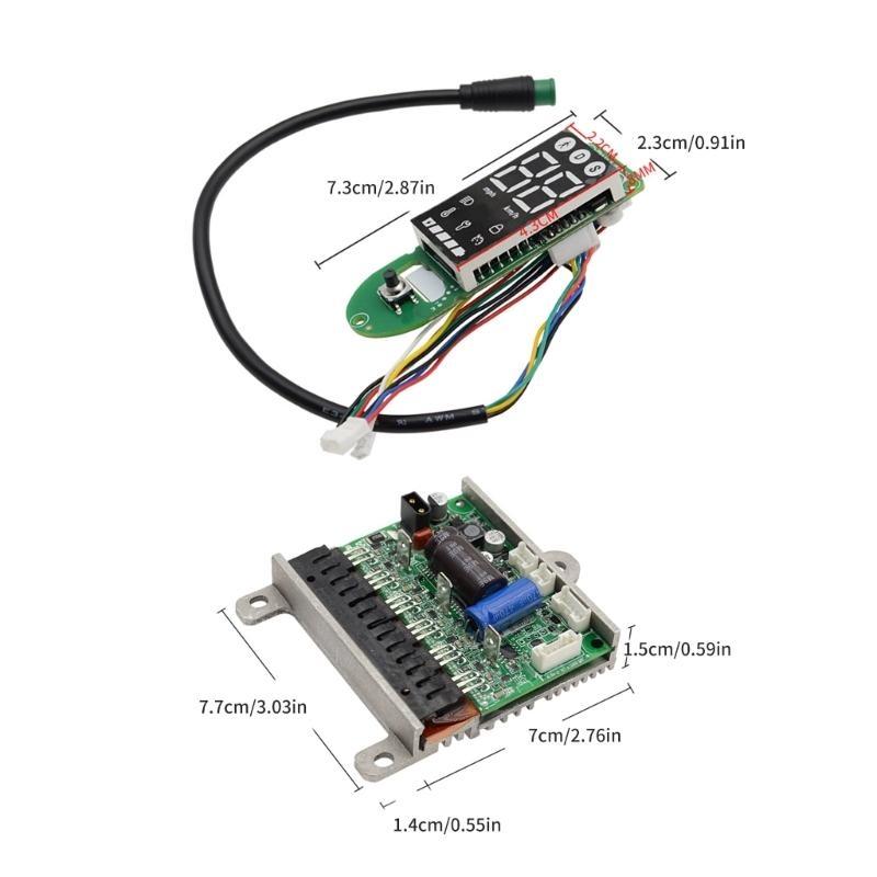 Dashboard Digital LCD Display Circuit Board with Controller for 3 lite Electric Scooter Replacement Motherboard