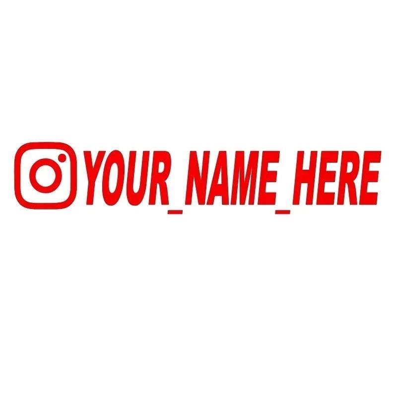 Имя пользователя Индивидуальные виниловые наклейки для Instagram FACEBOOK Наклейка на автомобиль