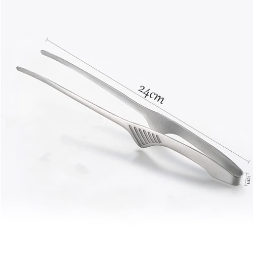 Ziyue Stainless Steel Yakiniku Tongs, Freestanding, Camping, BBQ, Non-Slip Chopsticks, Serving Pasta, Yakiniku Tongs (Set of 4)