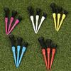 3Pcs/pack Golf Tees Set With Shock Absorbent Soft Net Head Adjustable Height Stable Plastic Base For Consistent Shots
