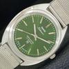 INDIAN VINTAGE HMT KOHINOOR HAND-WINDING MENS GREEN COLOR DIAL WATCH A440950-4 HT-a440950