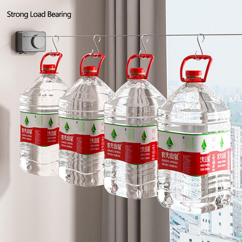 Invisible Clothes Retractable Clothesline House Interior Small Multipurpose Clothesline Drying Rack Wall Rope For Drying Clothes