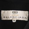 Мода BALENCIAGA 90-х Сделано в Японии Старое длинное пончо 38 черный Накидка пальто Женское Б/У