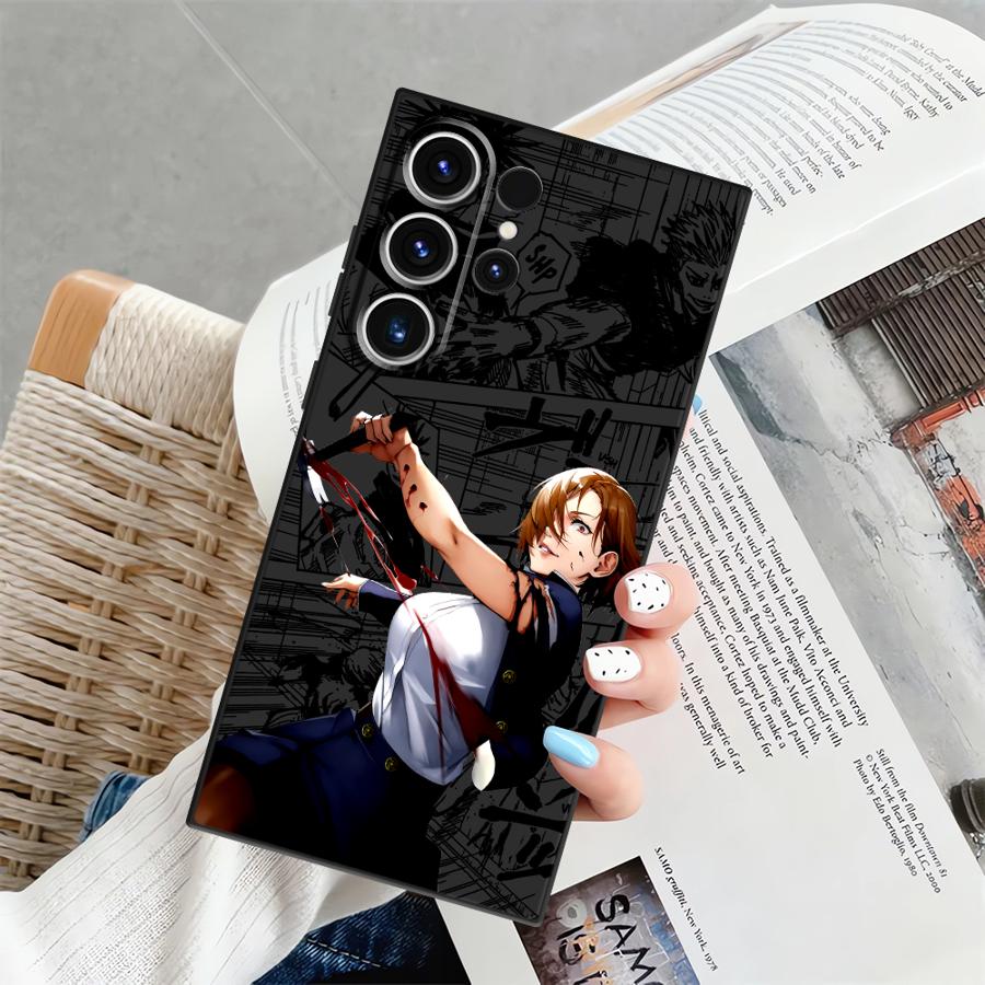 Аниме J-ujutsu Cool Kaisen Чехол для Samsung Galaxy S25 Ultra S24+ S25+ S9 S20 S21 S22 S24 Plus S23 FE Мягкая задняя крышка телефона