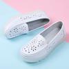 Genuine Leather Women Flats Fashion Casual Women Shoes Hollow Women's Shoes Slip On Flat Shoes2025 Plus Size Zapatos Mujer