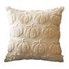 Decorative Pillow Case Embroidery Maple Leaves Pumpkin Pattern Pillow Cover Removable Easy To Clean Washable Throw Pillow Case