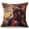 French Painter Eugene Delacroix Liberty Guiding The People Famous Oil Painting Home Decorative Pillow Case Sofa Cushion Cover
