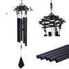 28" Black Wind Chimes for Outside with Bird's Nest Design,Garden,Outdoor,Patio Decor,Memorial,Gardening,Housewarming