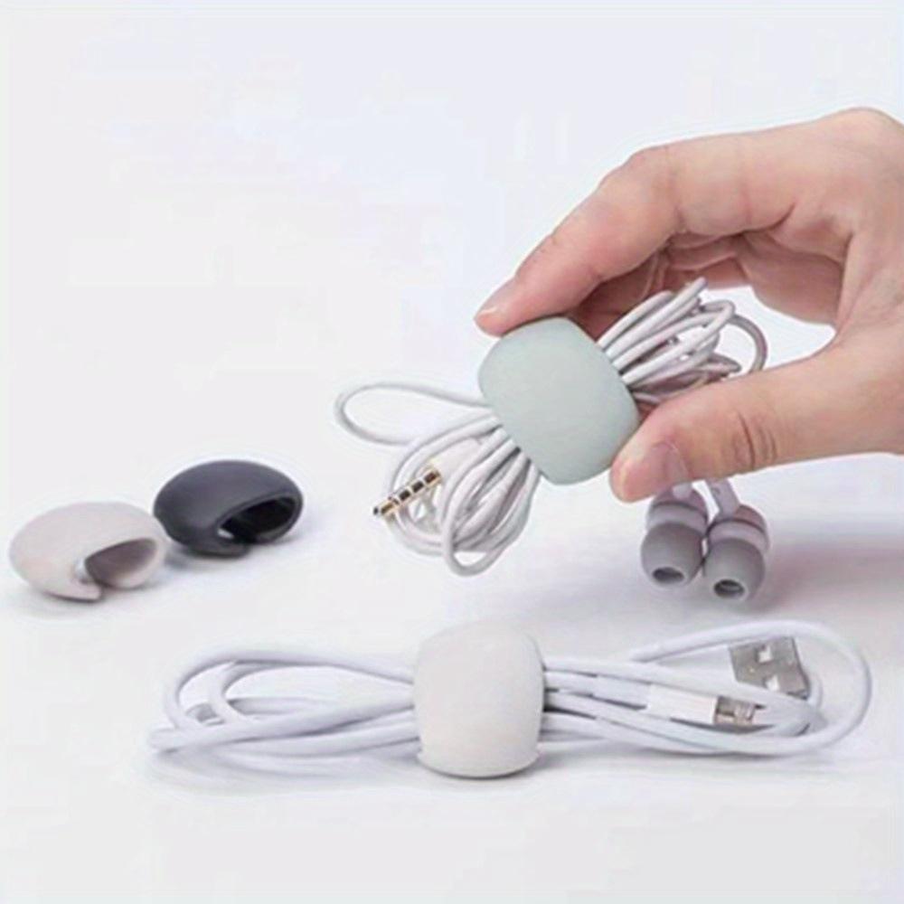 5/10pcs, Multi-Functional Cable Organizer Clips, Suitable for Charging Cords and Earphone Wires - Anti-Tangle Storage Solution.