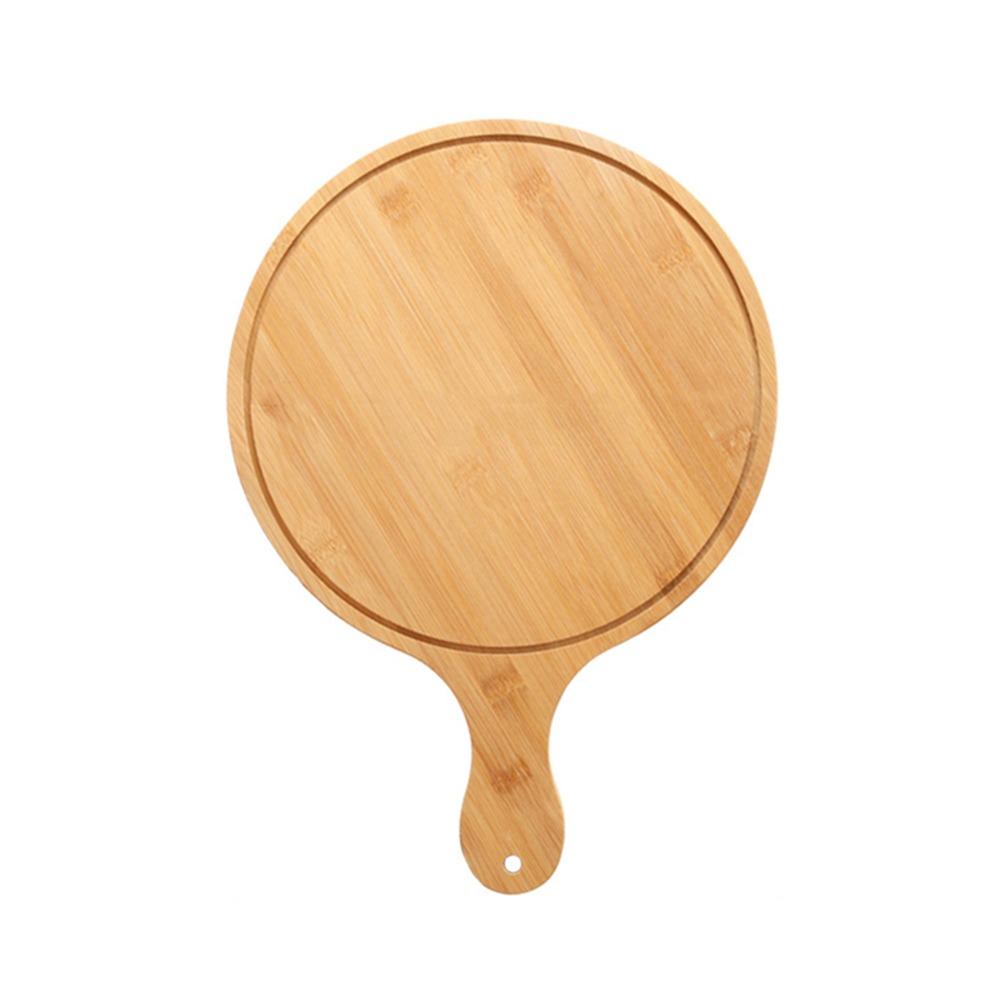 Durable Bread Serving Board Bamboo Pizza Baking Tray Practical Food Steak Plate Fruit