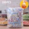 100/200 шт. цветная одноразовая пленка Saran Wrap для пищевых продуктов, сохраняющая свежесть пластиковый пакет для кухни, холодильника, аксессуары