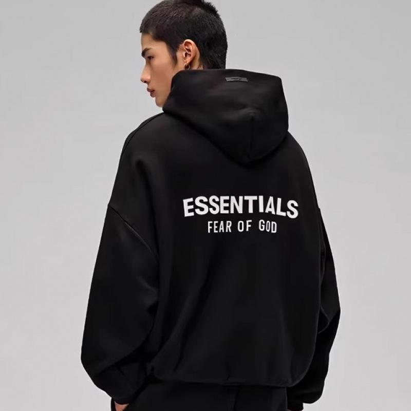 FOG Essentials HHH Унисекс Толстовка с капюшоном на флисовой подкладке, тяжелая - Американский стиль, Повседневная одежда Осень/Зима