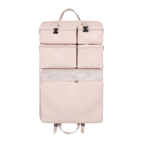 Подвесная сумка-органайзер для упаковки, большая вместимость, 5 отделений, застежка-молния, машинная стирка, расширяемая сумка-органайзер