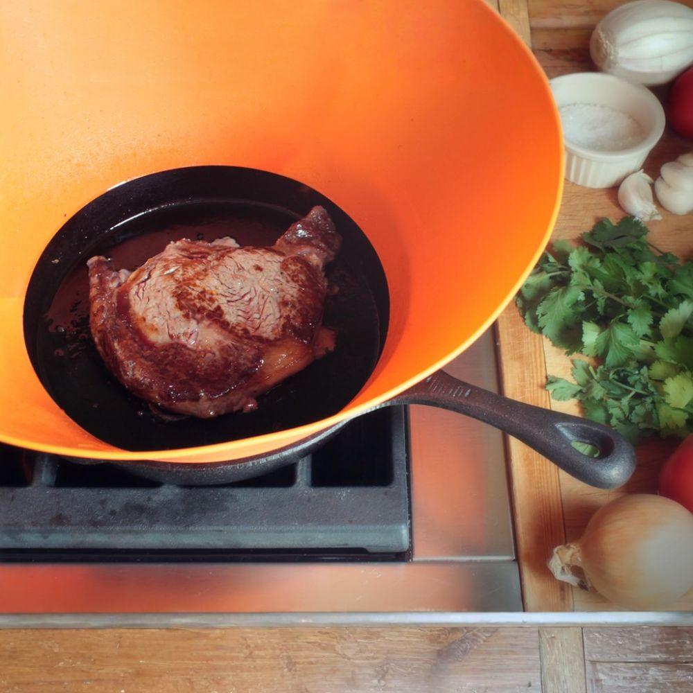 Folding Oil Splatter Cover Heat-resistant Splash-proof Pot Rim Anti-Overflow Cover Cooking
