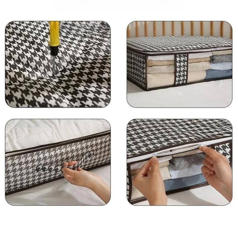 Large Bed Bottom Storage Bag Foldable Clothing Quilt Storage Bag Household Dust and Moisture Bedroom Toy Sundries Organizing Bag