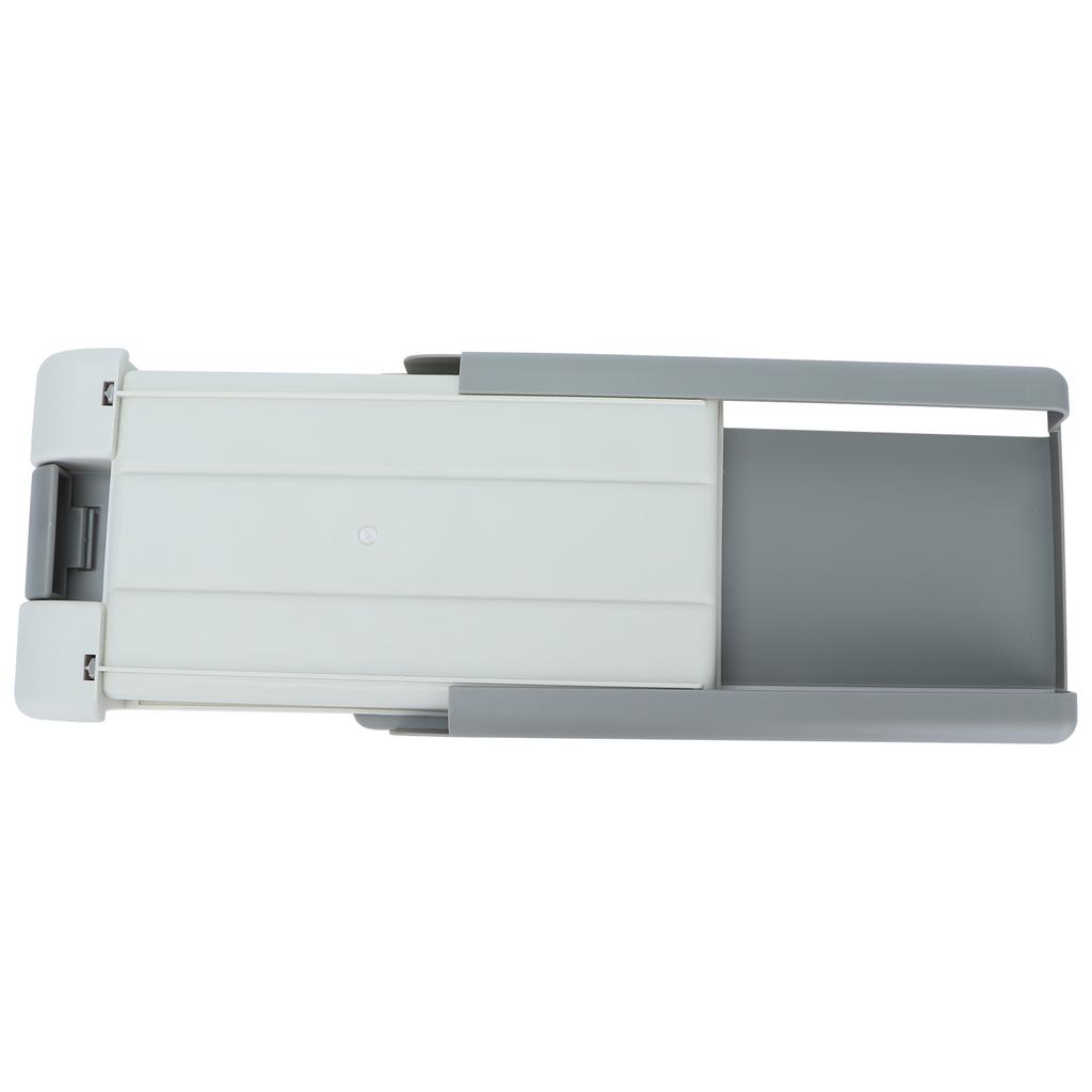 Under Desk Drawer Office School Kitchen Under Desk Storage Box for Pens Keys Makeup Sundries StorageWhite Gray