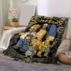 1Pc Simpsons Family Adventure Blanket Soft And Comfortable Casual Warm Camping Travel Christmas Halloween Gift M921909