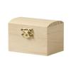 Mini coffret de pirate - Bois - 6x6x8,5cm - A décorer et personnaliser - Loisirs créatifs