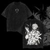 Ryomen Sukuna Print T-shirt Anime Jujutsu Kaisen Clothing Men Women Cotton Tshirts Vintage Washed T Shirt Harajuku Male Tops