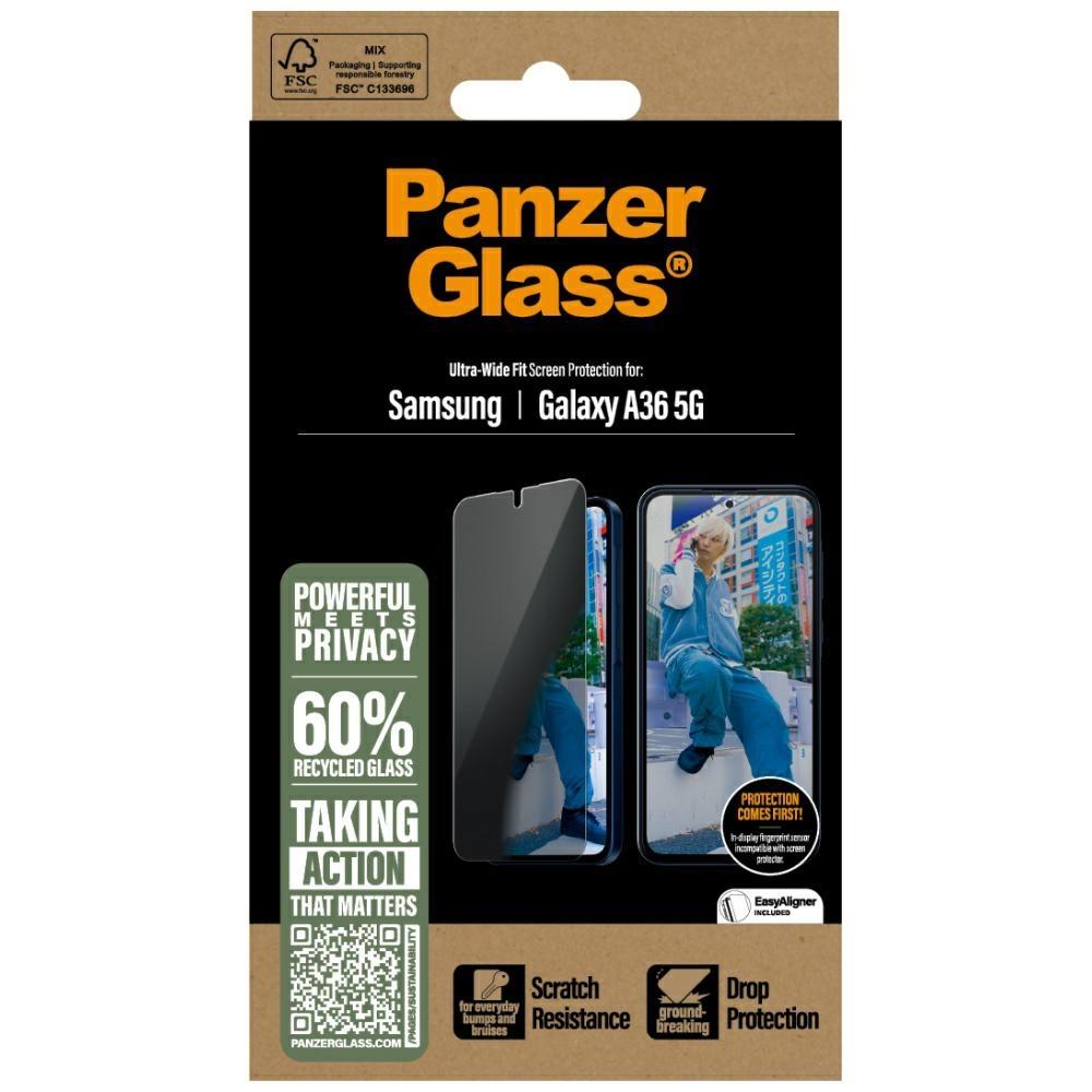 Szkło prywatyzujące do Samsung Galaxy A36 5G PanzerGlass Ultra-Wide Fit