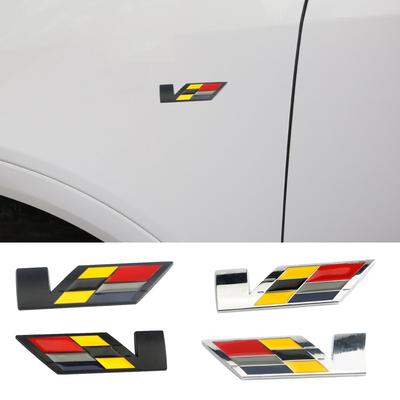 Для Значок V Tiburon ATS BLS CT4 CTS EXT SLR SRX STS XT6 XTS Escalade Deville Металлический Значок на Кузов Автомобиля Наклейка на Задний Багажник