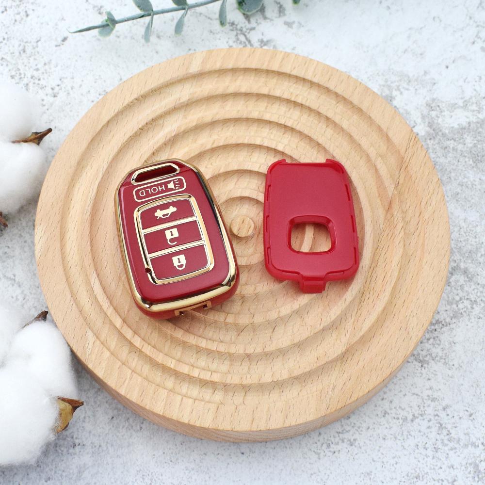 Для Honda Accord CIVIC CRV Jazz HR-V HRV 2013 2014 2015 2016 TPU Shell Fob Car Remote Key Cover Case Accessories